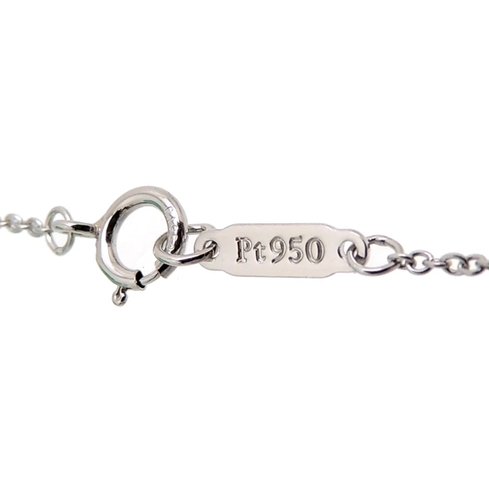 TIFFANY Silver Diamond Heart Necklace